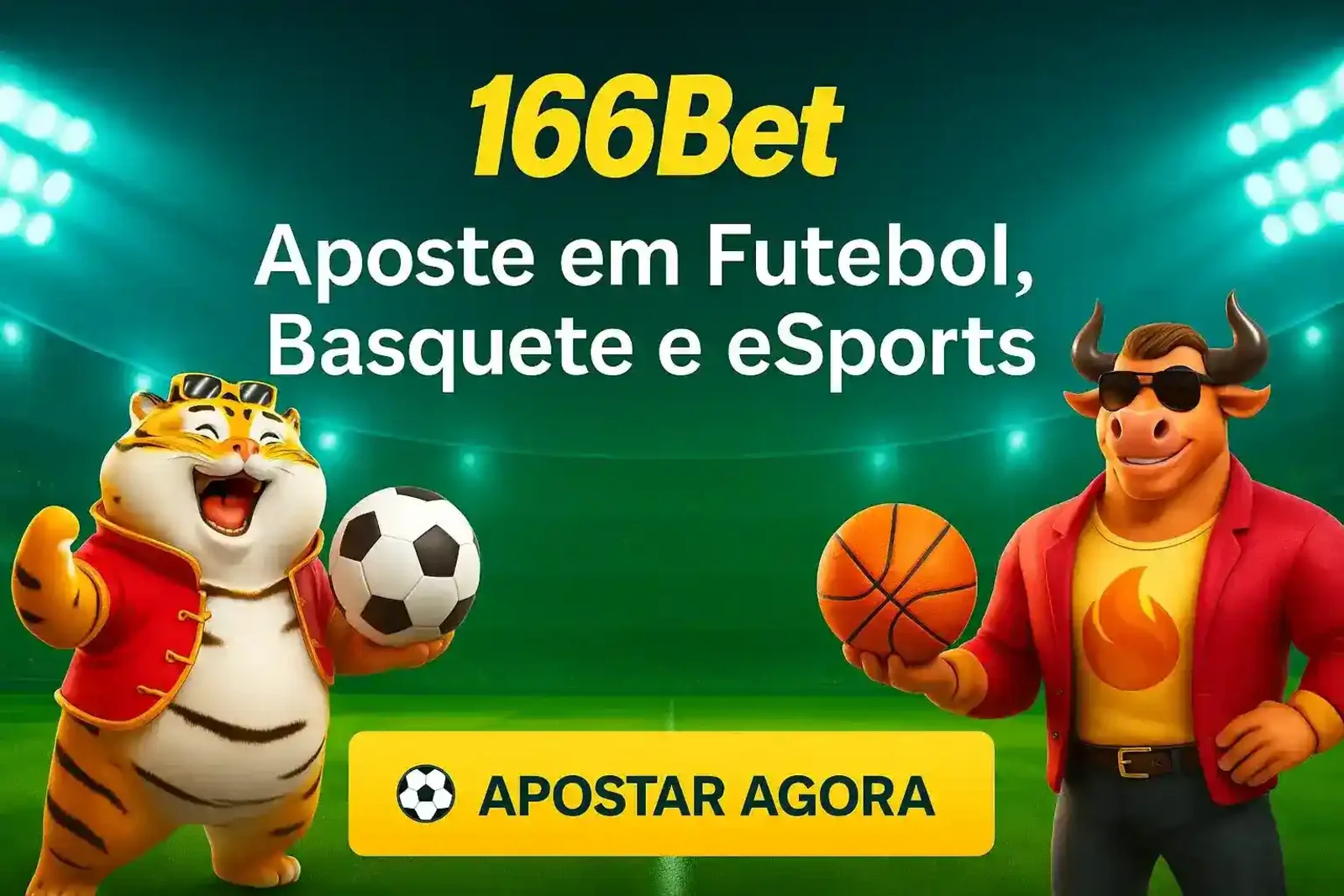 Apostas em Esportes no 166Bet | Futebol, Basquete e eSports Faça suas apostas esportivas no 166Bet! O tigre e o touro mostram a variedade de mercados, incluindo Futebol, Basquete e os emocionantes eSports. Aposte agora!